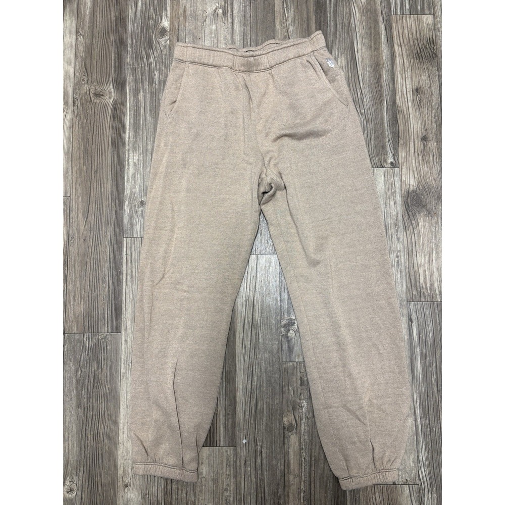 Free People Movement Indie Sleaze Sweatpants Women's Small Tan Heathered